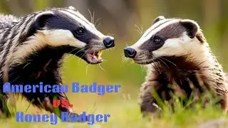 American Badger vs Honey Badger | Wildlife Documentary | Informative #wildanimals#wildbird#seaanimal