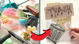 making a BLIND BAG using TRASH...