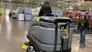 The Karcher B 260 RI Bp Ride-On Industrial Scrubber