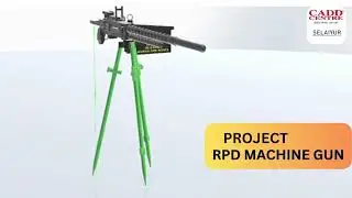 Solidworks using RPD MACHINE GUN || #project #solidworks #3danimation