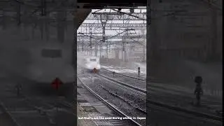 They Spray Water on Trains?! What&rsquo;s Going On? 😱 #shortsJapan #Shinkansen #BulletTrain #train