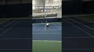Best Doubles Strategy, just put the ball in play 😅 #tennis #doubles