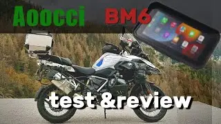 AOOCCI BM6 - BMW R1250GS - Apple CarPlay display test and review