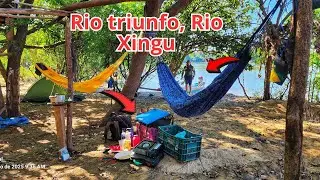 Pescando no Rio triunfo e Rio xingu,  a 100 km de cada. Tive medo de passar na cachoeira!
