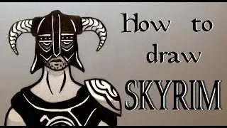 Ep. 141 How to draw a Skyrim Warrior ( An important lesson on drawing from references )
