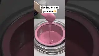 The brow waxing process😍#browartist #browwax #esthetician #browshaping