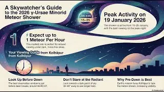 Meteor Shower January 2026 | &gamma;-Ursae Minorids Visible from India