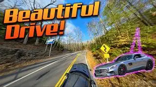 A crazy perspective to show the terrain on Tail of the Dragon