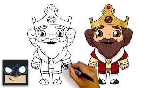 How To Draw Burger King | Step By Step Tutorial