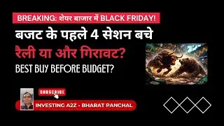 Big crash in the stock market! | Will the pre-budget rally happen or not? #stockmarketindia
