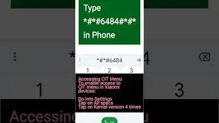 How to check CIT (Control and Identification Toolbox) on Android Phone #app #android #xiaomi