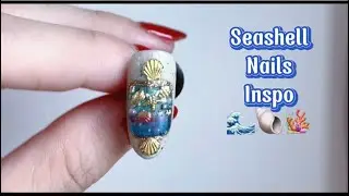 🌟Seashell-starfish 3D Nail Art Tutorial | Hướng dẫn l&agrave;m Nail Vỏ S&ograve; Sao Biển 3D đẹp m&ecirc; ly