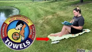 Full-Size Reusable Compressed Beach Towel By Lightload Towels
