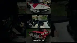 Lancia Stratos on Wet Rally Stage - HQ engine sound