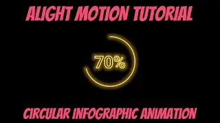Circular Infographic Animation using Alight Motion (