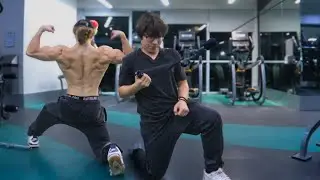 arms with a side of back (Sculpting my lil bro into a Greek God)