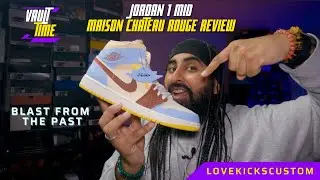 BLAST FROM THE PAST - JORDAN 1 MID FEARLESS MAISON CHATEAU ROUGE REVIEW AND BREAKDOWN!! MUST WATCH!!