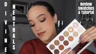 MORPHE X JACLYN HILL DIVINE NEUTRALS PALETTE REVIEW | tutorial & swatches! | fall eye look ♡