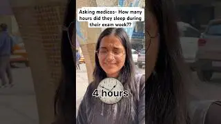 Asking MEDICOS DO THEY SLEEP BEFORE EXAMS? #mbbs #exam #aiims #neet