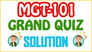 MGT-101 Grand Quiz Financial Accounting Solution VU | MGT-101 Grand Quiz Solution
