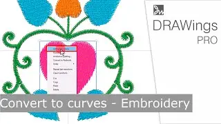Using Convert to Curves for Importing and Editing Embroidery files (e.g., .jef, .pes)