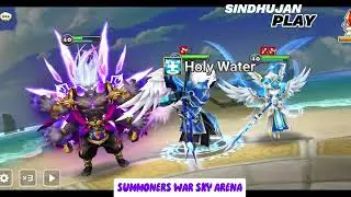 Summoners War Sky Arena - Arena Offense Battle | Leo the Last man standing!! Comeback Win!!