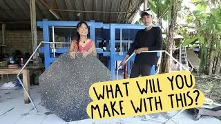 How to make 100% recycled polygonal sheets
