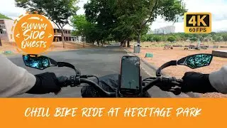 [4K60] [Immersive, No-overlay] Chill bike ride at Heritage Park
