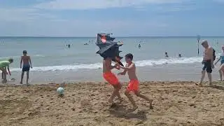 ATTACKED BY A DRAGON ON AN ITALIAN BEACH #dragon #attacked #beach