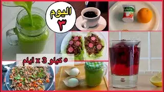 تحدي خسارة 5 كيلو x ٣ أيام | اليوم الثالث / what i eat in aday