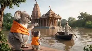#koala #trapped in #flood #prayagraj #india #animatedshorts #being  #rescued #later #trending