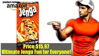 Buy Board Game | Hasbro Gaming Jenga Classic Game with Genuine Hardwood Blocks, Stacking Tower Game