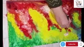 Completely Arabic Calligraphy Painting Tutorial |How to Paint a Background |Easy Arabic Calligraphy 