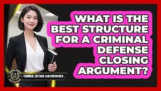 What Is The Best Structure For A Criminal Defense Closing Argument? - Criminal Defense Law Uncovered