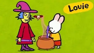 Halloween special - Louie, mal mir ein hexe | Lebendige bildungs malen für kinder