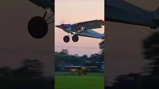 Backcountry BOSS Cub STOL Landing at Airventure #stol #backcountryflying #bushplane #bigtires
