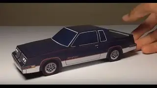 JCARWIL PAPERCRAFT 1984 Oldsmobile Cutlass 442 (Building Paper Model Car)
