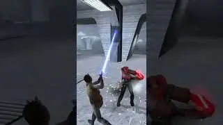 Jedi Academy had the best lightsaber gameplay, period. #starwars #lightsaber #jedi #retrogaming