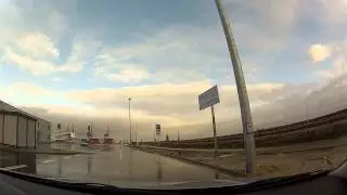 Eine Fahrt durch den neu er&ouml;ffneten JadeWeserPort im Februar 2013