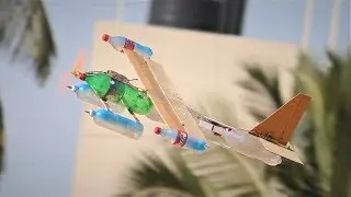 How to make a airplane - Bottle Airplane