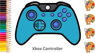 Xbox Controller - Sketch Art and Paint | Step by step tutorial | Pencil to Palette