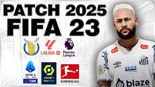 PATCH FIFA 23 ATUALIZADO TEMPORADA 2025 com BRASILEIR&Atilde;O SERIE A + EUROPA ATUALIZADO