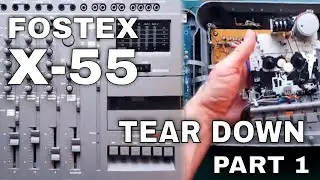 Fostex X55 | Tear  Down | 1 | Open Case & Change Belts