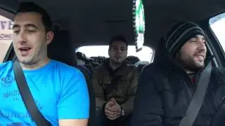 motivacion y festividad de camino a un partido del olimpia