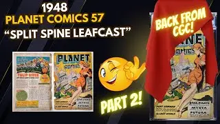 Planet Comics #57 100% Spine Split! Full Submersion Leaf Casting! Putting it back together! Part 2!