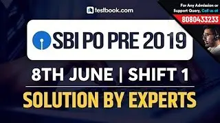 SBI PO Exam Analysis 2019 | 8th June Shift 1 Exam Review + Questions Asked | SBI PO Question Paper