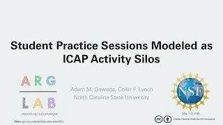 EDM 2021 - Student Practice Sessions Modeled as ICAP Activity Silos