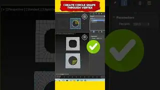 #shorts Create round shape through verex by spherify modifier #3dtutorial