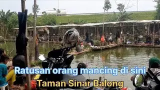 Ratusan orang mancing di Taman Sinar Balong(TSB)