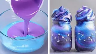 Amazing GALAXY Mirror Cake Decorating Tutorials | Most Satisfying Cake Tutorial | So Yummy💕💕